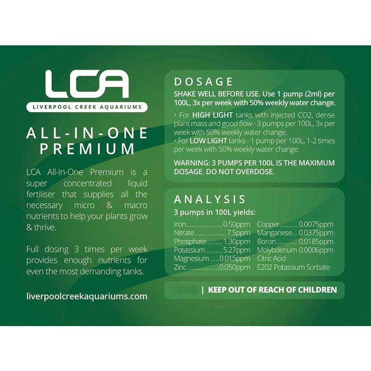 LCA All-In-One Premium Liquid Fertiliser 500ml
