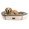 Microfiber Comfy Cup Dog Bed Bone with Dog