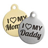 I Love My Mommy & Daddy Dog ID Tag dogIDs I Love My Mommy & Daddy Dog ID Tag dogIDs