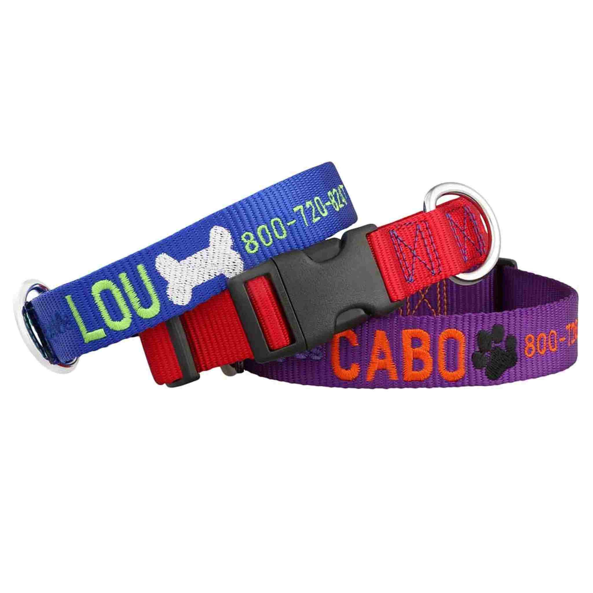 18 Pieces Adjustable Dog Collar 9 Colors Nylon Pet Collar Soft