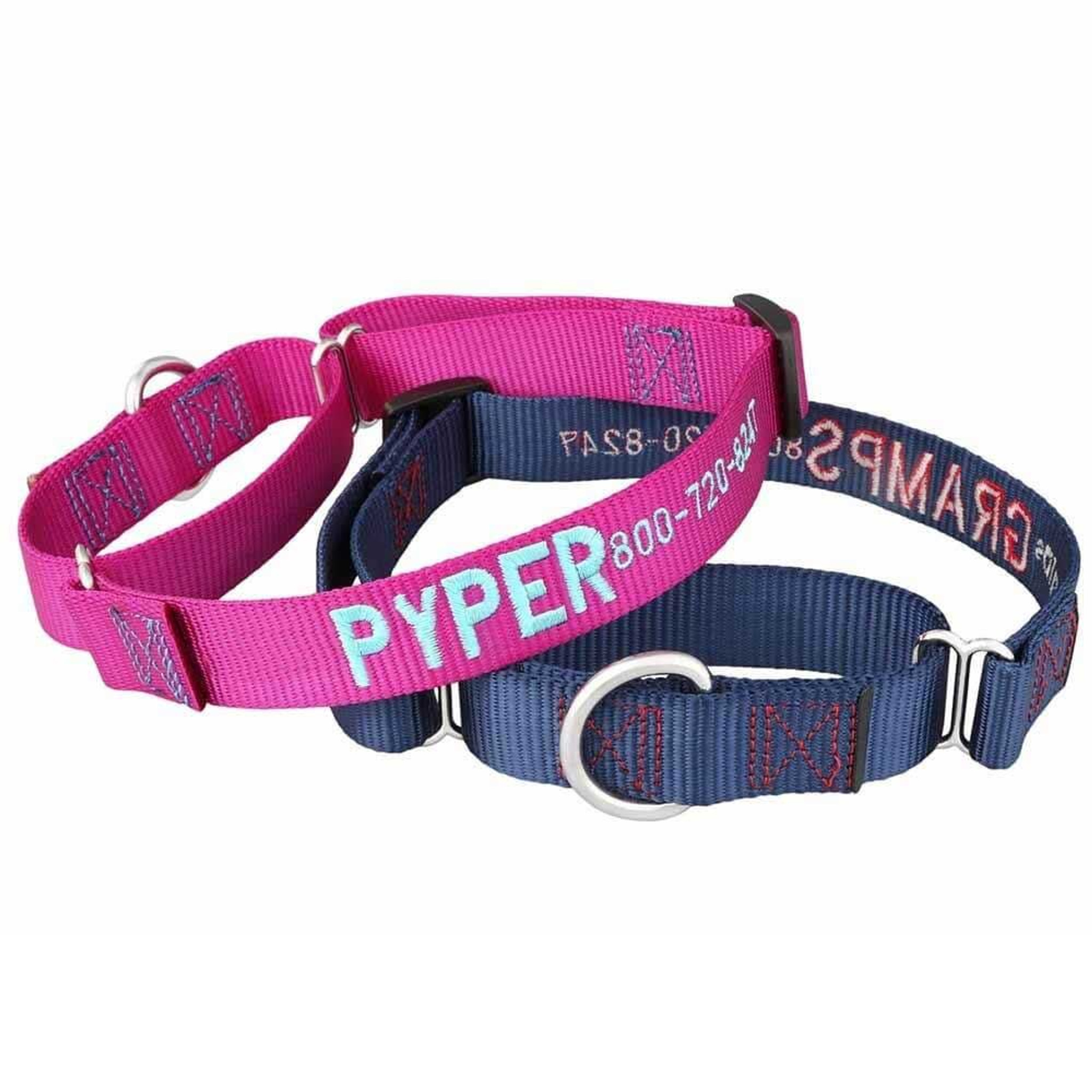 Personalized Embroidered Bamboo Dog Collar