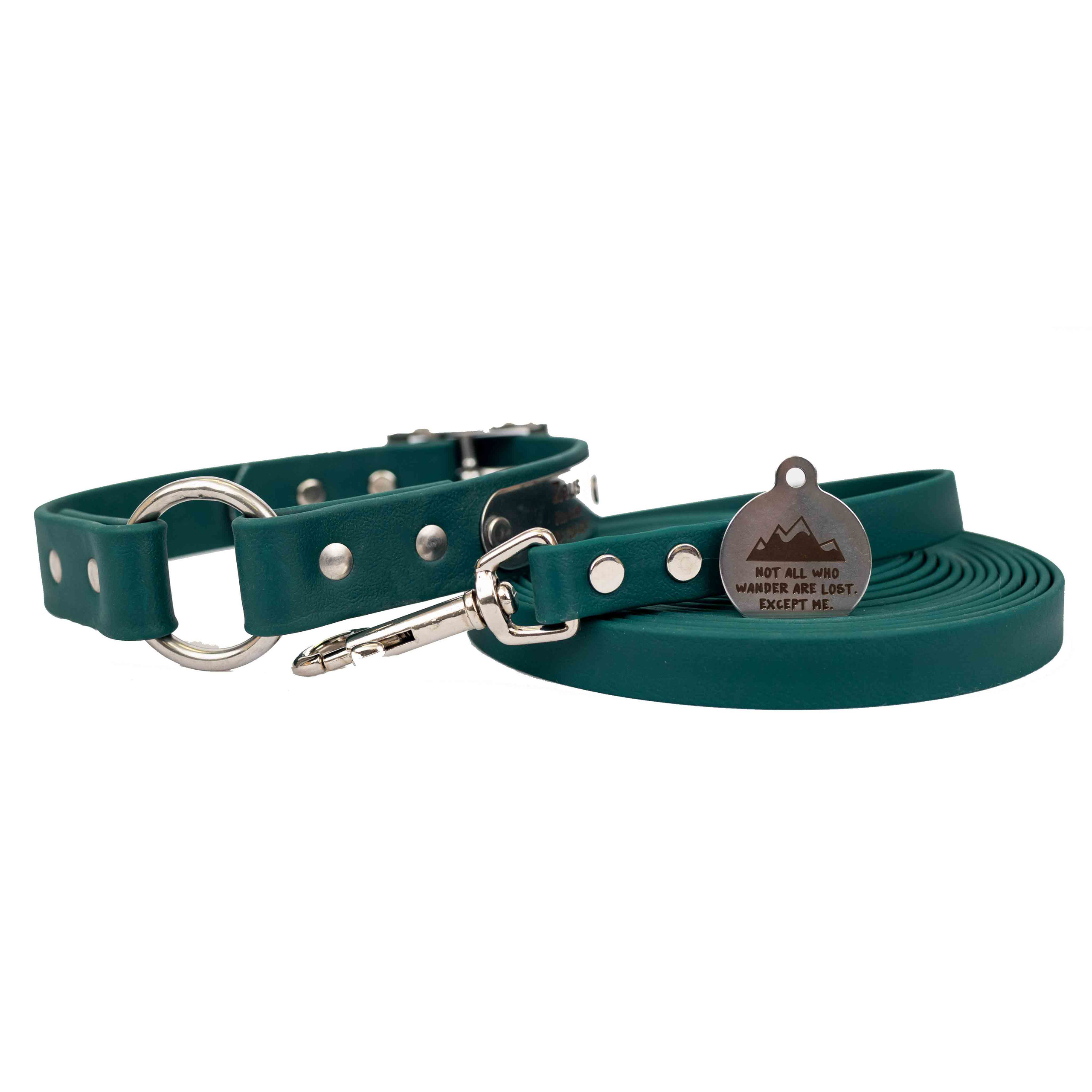 Waterproof Explorer Pack: Personalized Waterproof Safety Collar, Matching 15' Long Line & ID Tag