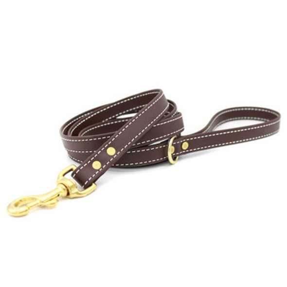 Waterproof Faux Leather Leash Brown Waterproof Faux Leather Leash Brown