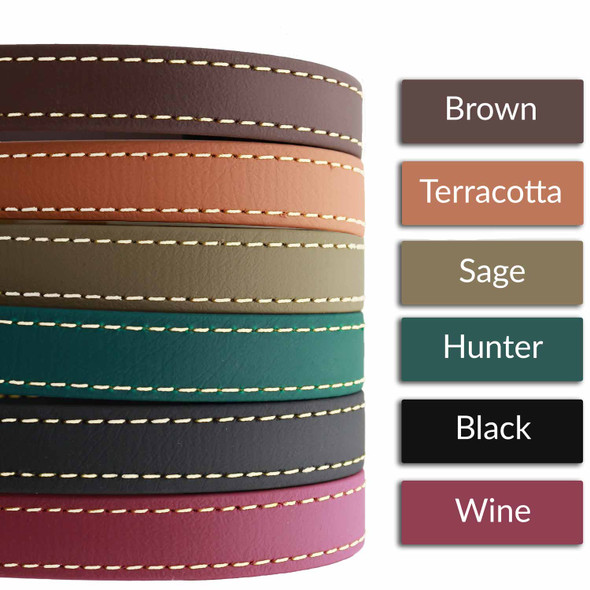 Waterproof Faux Leather Collar Colors