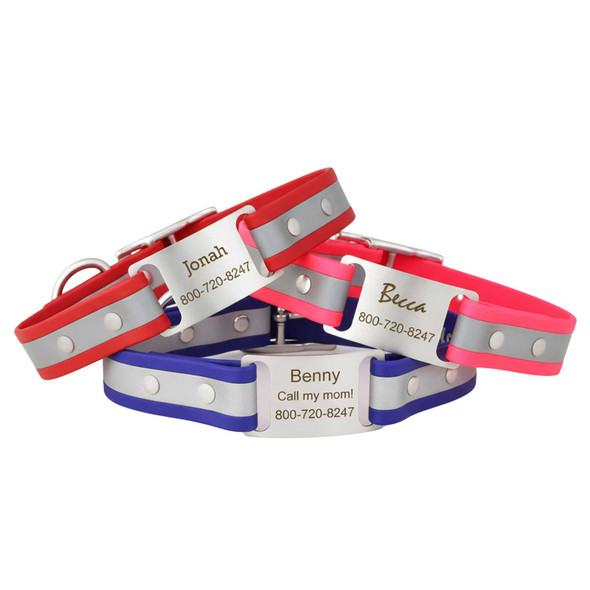 Reflective Waterproof ScruffTag Collar dogIDs