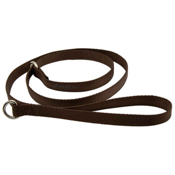 Nylon Slip Lead Brown Nylon Slip Lead Brown