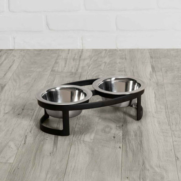 Raindrop Double Raised Pet Bowls for Small Dogs and Cats White in Home Raindrop Double Raised Pet Bowls for Small Dogs and Cats White in Home