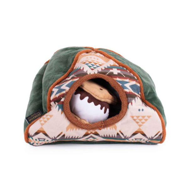 Pendleton Camp Discovery Tent Set Dog Toy Toys Stowed in Tent