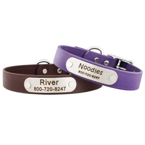 Waterproof Soft Grip Collar with Personalized Nameplate dogIDs Waterproof Soft Grip Collar with Personalized Nameplate dogIDs