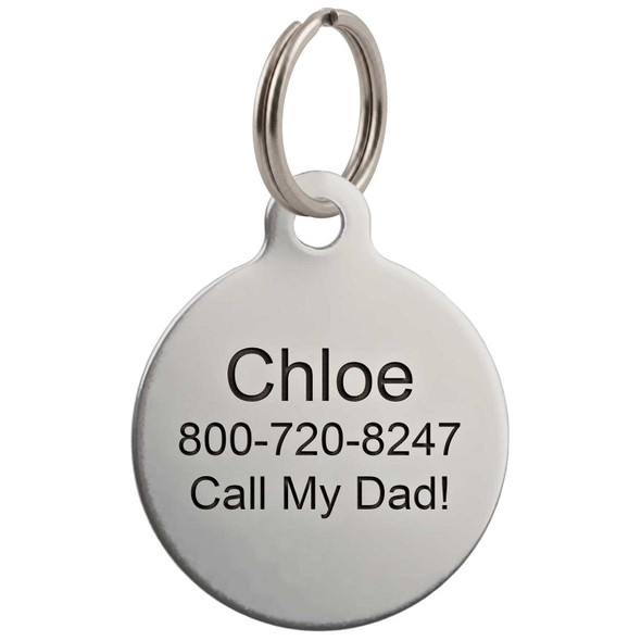 Dog ID Tag Attaching Split Ring Stainless Steel