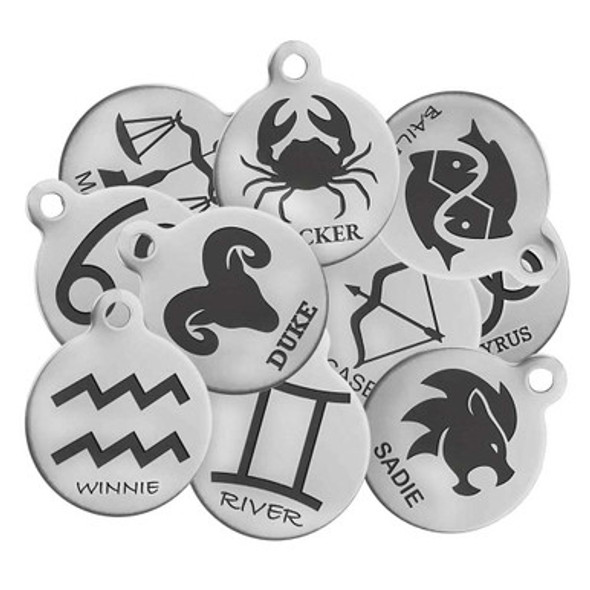 Zodiac Sign Custom Dog ID Tags Zodiac Sign Custom Dog ID Tags