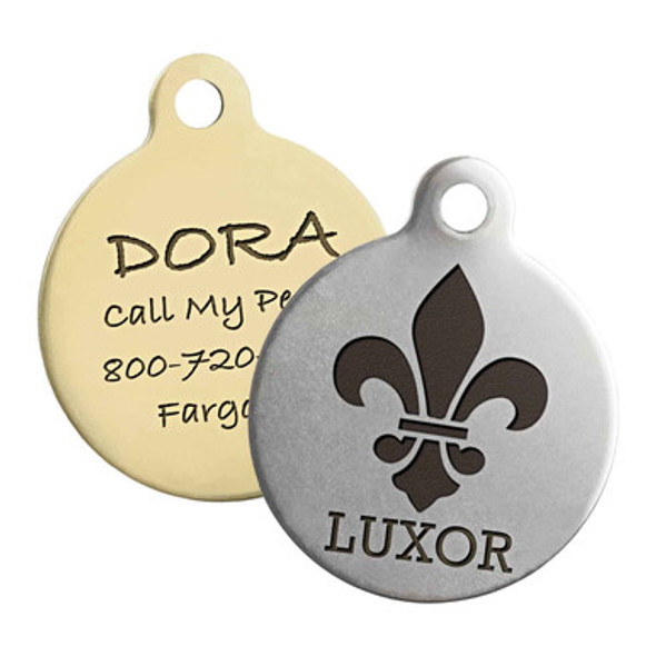 Fleur de Lis Dog Tag dogIDs Fleur de Lis Dog Tag dogIDs