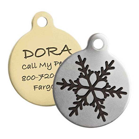 Snowflake Dog ID Tags Snowflake Dog ID Tags