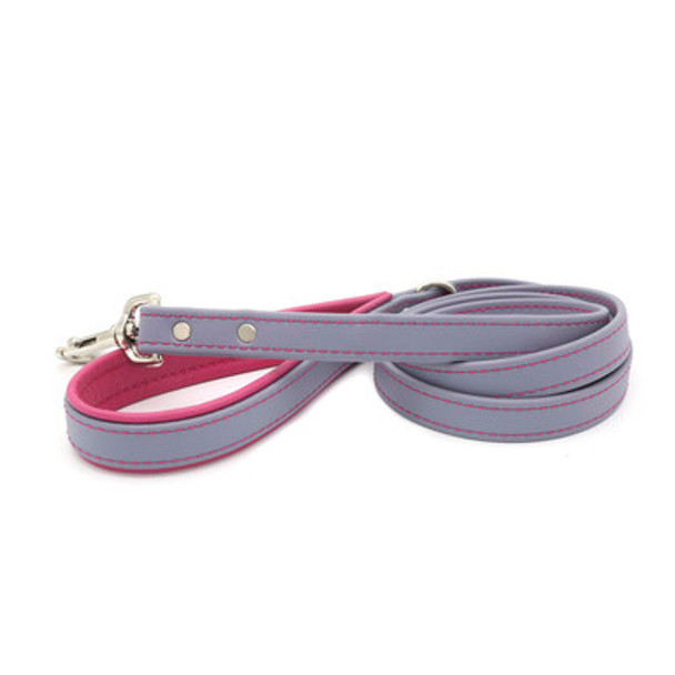 Fusion Padded Dog Leash Grey with Pink Padding Fusion Padded Dog Leash Grey with Pink Padding