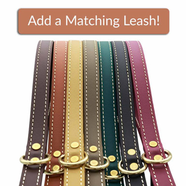 Matching Waterproof Faux Leather Leashes Matching Waterproof Faux Leather Leashes