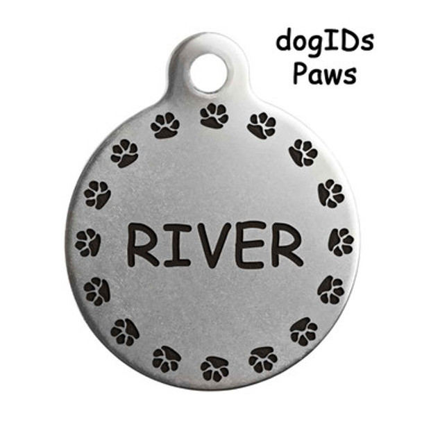 Whimsical Decorative Frame Dog ID Tag dogIDs Paws Whimsical Decorative Frame Dog ID Tag dogIDs Paws