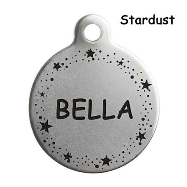 Whimsical Decorative Frame Dog ID Tag Stardust Whimsical Decorative Frame Dog ID Tag Stardust