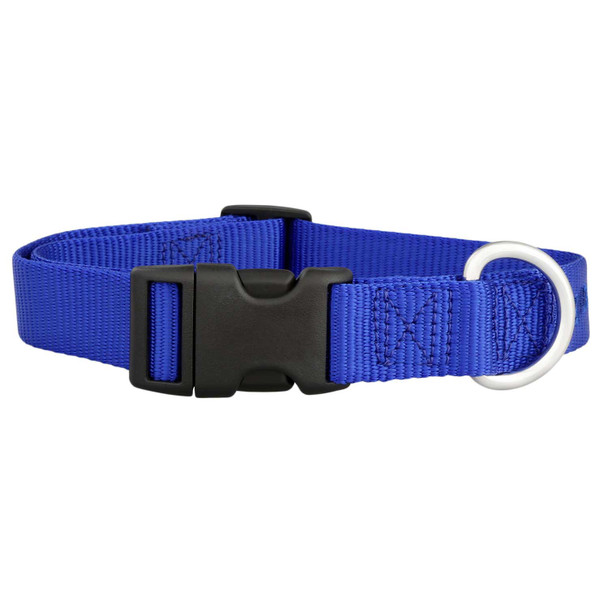 Nylon Dog Collar Blue dogIDs