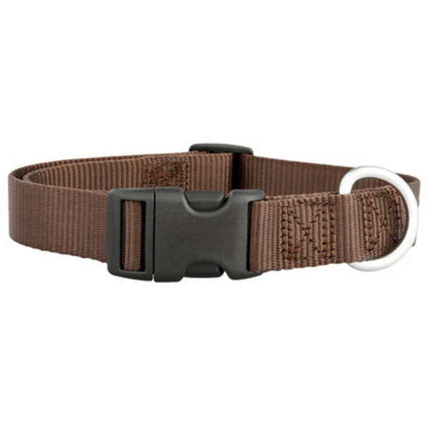 Nylon Dog Collar Brown dogIDs Nylon Dog Collar Brown dogIDs