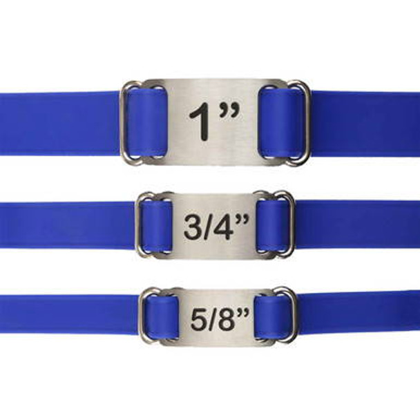 Waterproof ScruffTag Collar Strap Widths Waterproof ScruffTag Collar Strap Widths