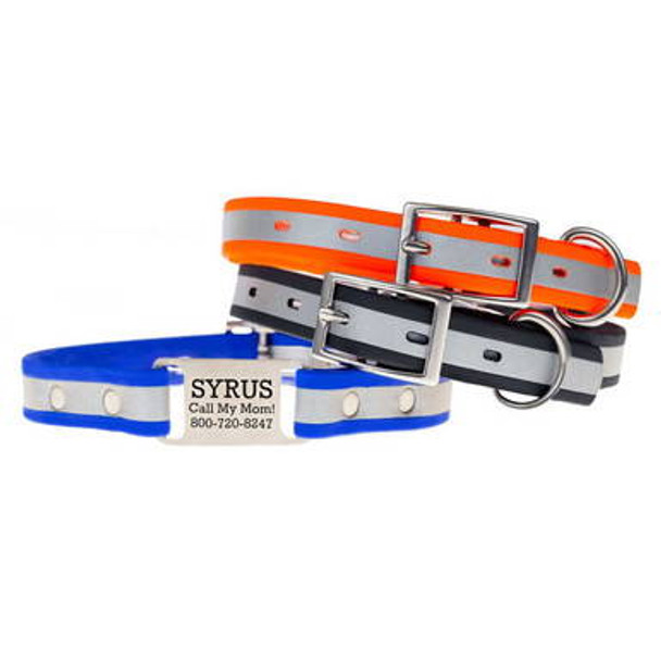Reflective Waterproof ScruffTag Collar dogIDs Reflective Waterproof ScruffTag Collar dogIDs