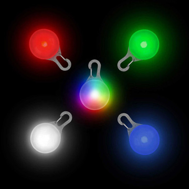 SpotLit Rechargeable LED Clip-on Dog Collar Light Red Green White Blue and Disc-O Colors SpotLit Rechargeable LED Clip-on Dog Collar Light Red Green White Blue and Disc-O Colors