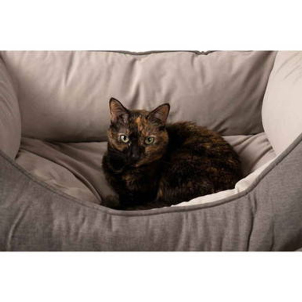 Luxe Neutral GreenDog Kuddler Dog Bed with Cat Luxe Neutral GreenDog Kuddler Dog Bed with Cat
