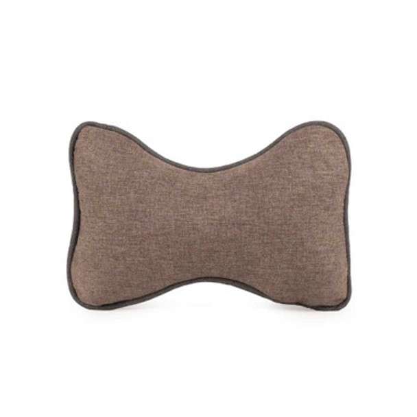 Luxe Neutral GreenDog Bone Pillow Coffee Small Angled