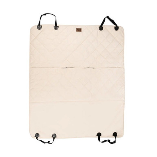 Protective Microfiber Rear Bench Seat Cover for Pets Bone Flat Protective Microfiber Rear Bench Seat Cover for Pets Bone Flat