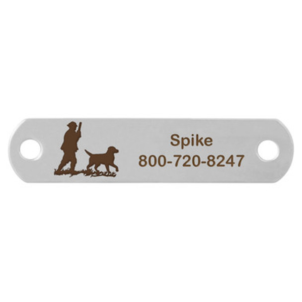 Sport Dog Rivet-On Dog Collar Name Plate Stainless Steel Hunting Sport Dog Rivet-On Dog Collar Name Plate Stainless Steel Hunting