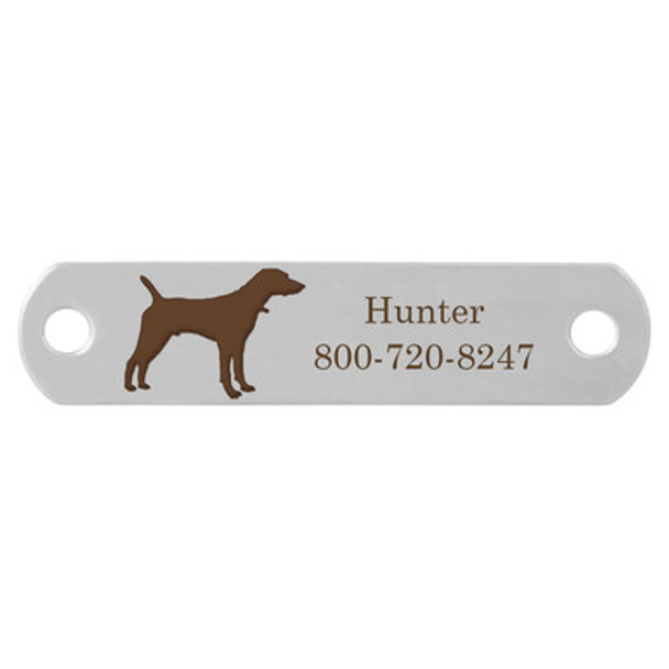 Sport Dog Rivet-On Dog Collar Name Plate Stainless Steel Pointer Sport Dog Rivet-On Dog Collar Name Plate Stainless Steel Pointer