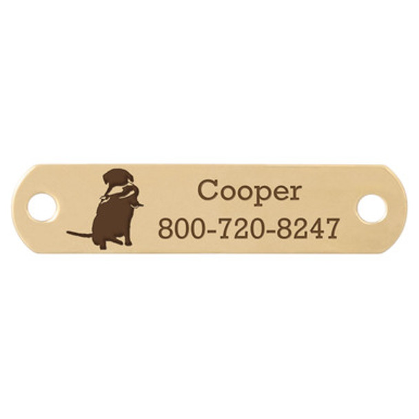 Sport Dog Rivet-On Dog Collar Name Plate Solid Brass Retriever Sport Dog Rivet-On Dog Collar Name Plate Solid Brass Retriever