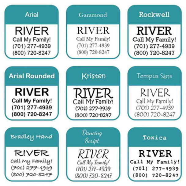 Engraving Font Examples