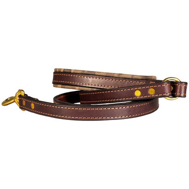Hornaday English Bridle Leather Padded Handle Leash Camo