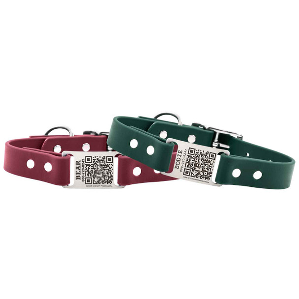 Waterproof QR Code ScruffTag Personalized Dog Collars