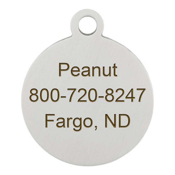 Glitter Enamel Stainless Steel Dog ID Tag Back Personalized Glitter Enamel Stainless Steel Dog ID Tag Back Personalized