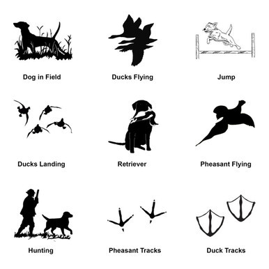 Sport Dog Round ID Tags Designs