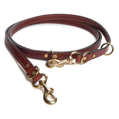Mendota English Bridle Leather Jaeger Lead | dogIDs