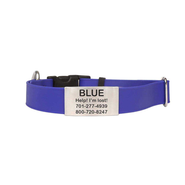 Quick Release Waterproof SleeveTag Collar Blue