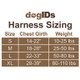 Step-In Dog Harness Size Chart Step-In Dog Harness Size Chart