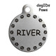 Whimsical Decorative Frame Dog ID Tag dogIDs Paws Whimsical Decorative Frame Dog ID Tag dogIDs Paws