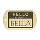 Hello My Name Is Dog Tag Block Text Solid Brass Hello My Name Is Dog Tag Block Text Solid Brass