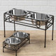 Bone Box Double Diner Elevated Dog Bowls in Home Large & Small
