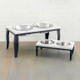 Noor Double Diner Elevated Dog Bowls Both Sizes