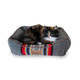 Pendleton Berber Kuddler Dog Bed Vintage Heather Gray with Cat
