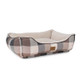 Pendleton Kuddler Dog Bed Block Plaid Cotton/Berber Angled