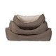 Luxe Neutral GreenDog Kuddler Dog Bed Coffee Sizes Stacked Luxe Neutral GreenDog Kuddler Dog Bed Coffee Sizes Stacked