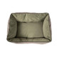 Luxe Neutral GreenDog Kuddler Dog Bed Light Gray Top