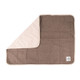 Luxe Neutral GreenDog Crate Blanket Coffee Flat