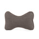 Luxe Neutral GreenDog Bone Pillow Dark Gray Small